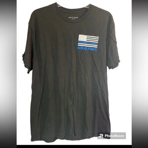 Hold Fast shortsleeve crewneck blueline T-Shirt ladies xl extra large police cop